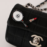 Chanel 2005 Satin Chocolate Bar Lipstick Flap Bag