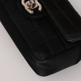 Chanel 2005 Satin Chocolate Bar Lipstick Flap Bag