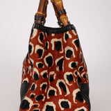 Gucci Ponyhair Bamboo Medium Shopping Tote
