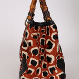 Gucci Ponyhair Bamboo Medium Shopping Tote