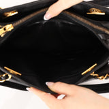 Chanel 1996 Caviar Front Pocket Turnlock Zip Tote 24K GP