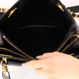Chanel 1996 Caviar Front Pocket Turnlock Zip Tote 24K GP