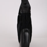 Gucci Black Suede Plisse Pleated Jackie Bag