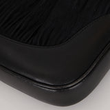 Gucci Black Suede Plisse Pleated Jackie Bag