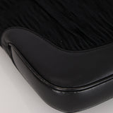 Gucci Black Suede Plisse Pleated Jackie Bag