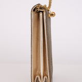 Limited Edition Gucci Box Clutch on Chain Metallic Galuchat Stingray