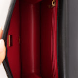 Chanel 2024 Lambskin Crystal Geometric Turnlock Frame CC Small Flap Bag