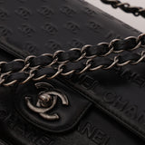 Rare Chanel Paris-Dallas Old Glory Chanel Flag Small Single Flap Black Embossed Calfskin 2014 SHW