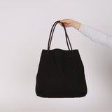 Gucci GG Denim Rolled Strap Tote