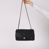 Chanel 2014 Black Soft Caviar Medium Single Flap Bag