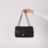 Chanel 2014 Black Soft Caviar Medium Single Flap Bag