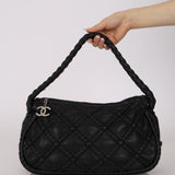 Chanel 2006 Lambskin Quilted Hidden Chain Hobo