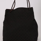 Gucci GG Denim Rolled Strap Tote