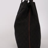 Gucci GG Denim Rolled Strap Tote