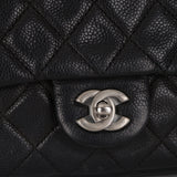 Chanel 2014 Black Soft Caviar Medium Single Flap Bag