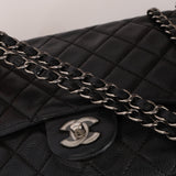 Chanel 2014 Black Soft Caviar Medium Single Flap Bag