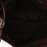 Gucci GG Denim Rolled Strap Tote