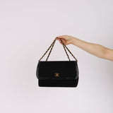 Chanel 1989 Jersey Single Flap 24K GP