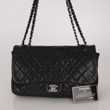 Chanel 2014 Black Soft Caviar Medium Single Flap Bag