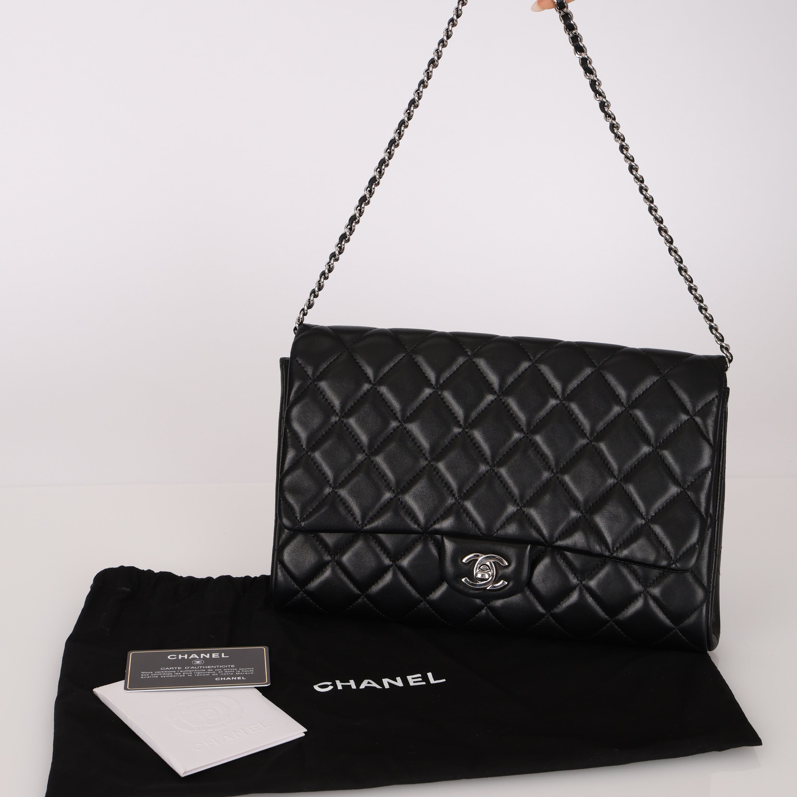 Chanel 2014 Quilted Lambskin Clutch on Chain