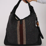 Gucci Tweed Webbed Jackie 1961 Bag