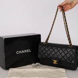 Chanel 1991 Lambskin Medium Classic Double Flap 24K GP