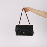 Chanel 1991 Lambskin Medium Classic Double Flap 24K GP