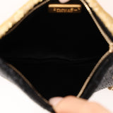 Rare Chanel 2017 Metiers D'Art Black and Gold Sequin Paris-Cosmopolite Do Not Disturb Minaudiere