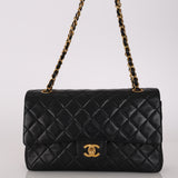 Chanel 1991 Lambskin Medium Classic Double Flap 24K GP