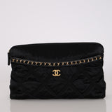 Chanel 2022 Nylon and Grosgrain Lifestyle Pouch with Convertible Tote