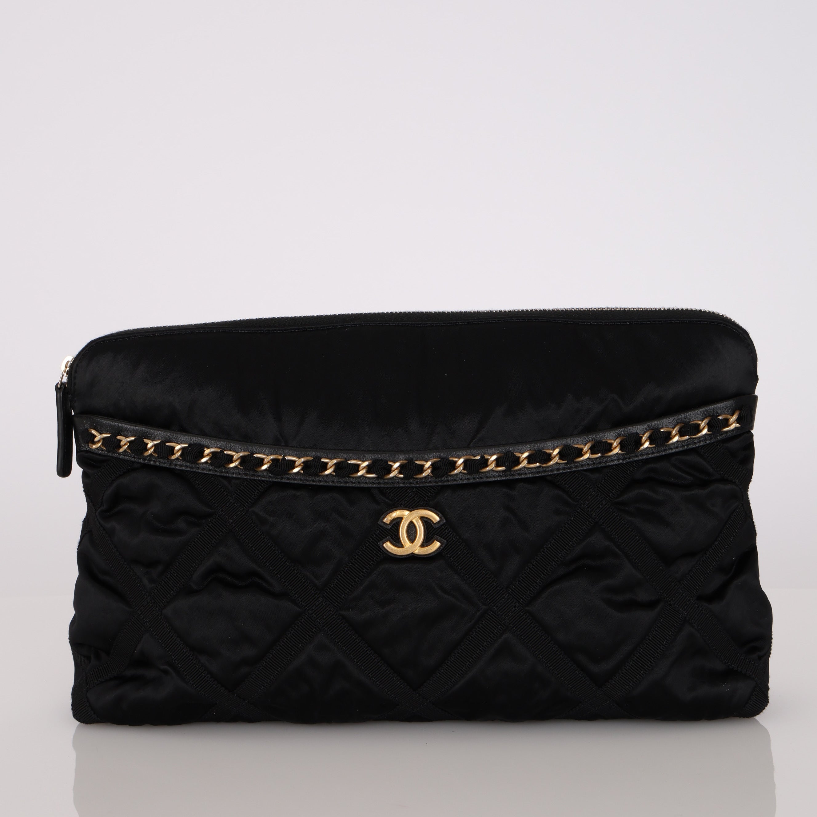 Chanel 2022 Nylon and Grosgrain Lifestyle Pouch with Convertible Tote