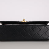 Chanel 1991 Lambskin Medium Classic Double Flap 24K GP
