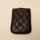Chanel 2006 Lambskin Brown Mini Chain Pouch