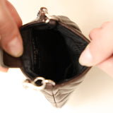 Chanel 2006 Lambskin Brown Mini Chain Pouch