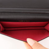 Chanel 2022 Velvet Camellia Cardholder on Chain