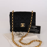 Rare Chanel Satin Bijoux Classic Mini Flap Bag 24K GP