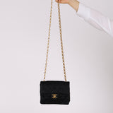 Rare Chanel Satin Bijoux Classic Mini Flap Bag 24K GP
