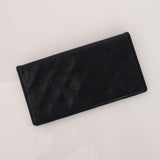 Chanel 1991 Navy Jersey and Lambskin Single Flap with Wallet