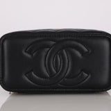 Chanel 2022 Lambskin Metal Top Handle Rectangular Vanity on Chain