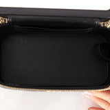 Chanel 2022 Lambskin Metal Top Handle Rectangular Vanity on Chain