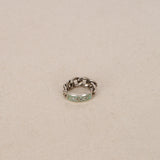 Gucci Gormet Logo Aged Chain Ring