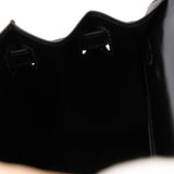Ultra-Rare Hermès 1962 Noir Box Top Handle Kelly 20 Sellier GHW