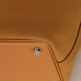 Hermès 2021 Sesame Toile Goeland and Swift Cargo Picotin 18 PHW