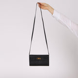 Hermès 2017 Noir Chevre Kelly Togo GHW