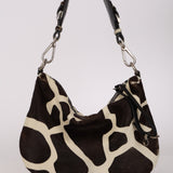 Prada Giraffe Print Ponyhair Shoulder Bag
