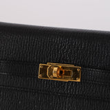 Hermès 2017 Noir Chevre Kelly Togo GHW