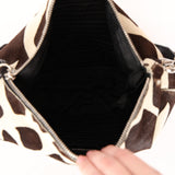 Prada Giraffe Print Ponyhair Shoulder Bag
