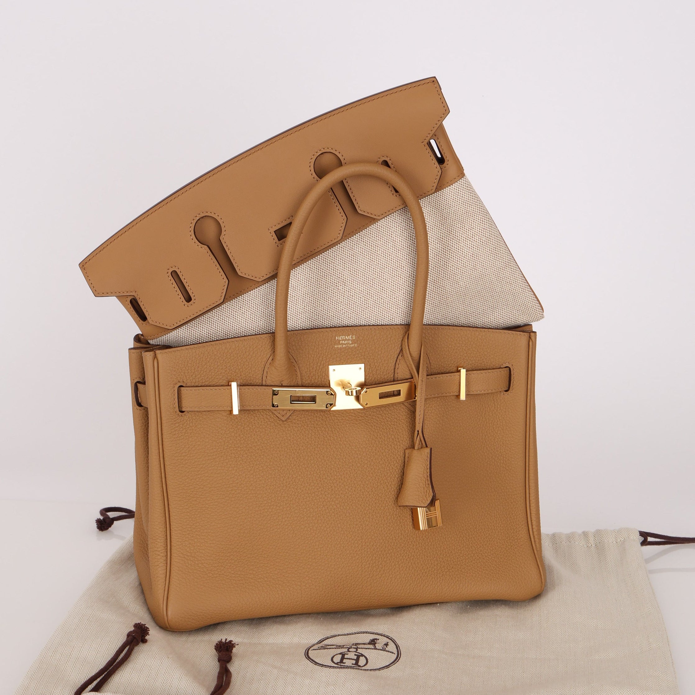 Limited Edition Hermès 3 en 1 Birkin 30 Biscuit Togo and Swift Retourne 2021 GHW