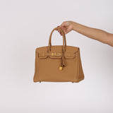 Limited Edition Hermès 3 en 1 Birkin 30 Biscuit Togo and Swift Retourne 2021 GHW