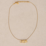 Dior Logo Letters Necklace